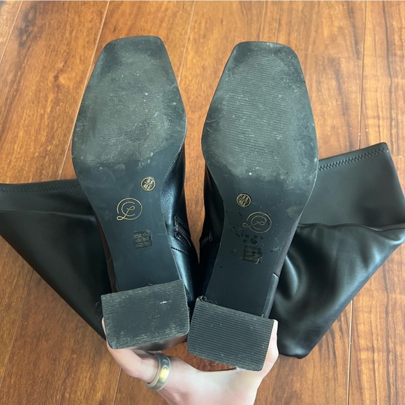 CHINESE LAUNDRY Mary Dress Boot Heeled Block Heel Boots Size 9.5 - Picture 6 of 8